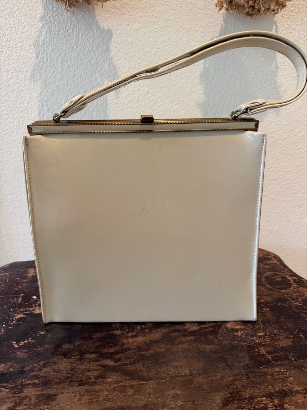 Classic Cream Top-Handle Women’s Bag